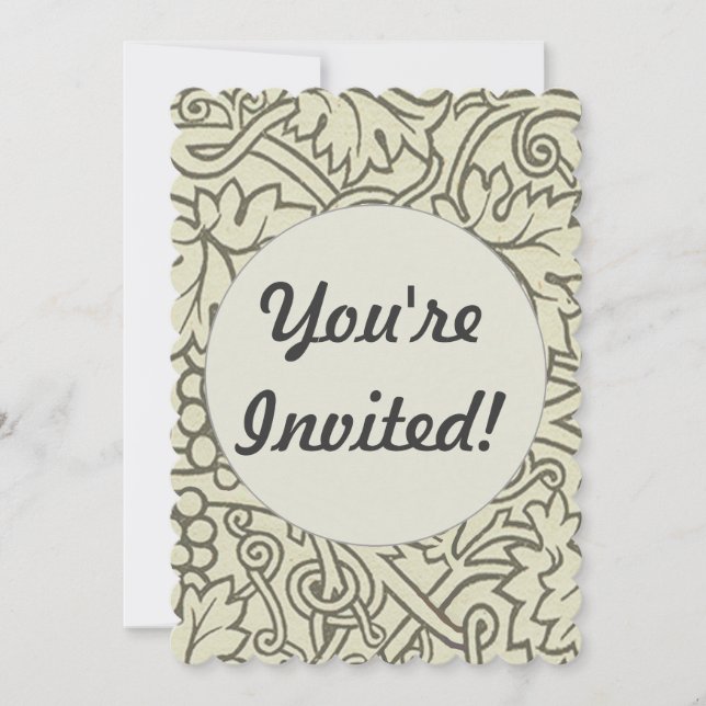 Invitation Fond d'écran William Morris Grapevine Sage (Devant)