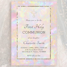 fond opale Première Communion