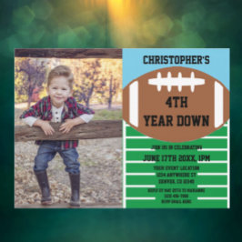 Invitation Football 4e année de bas anniversaire