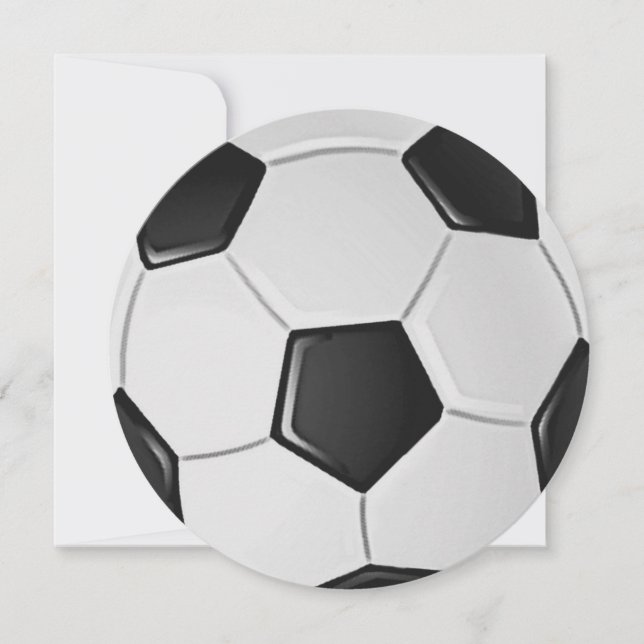 Invitation Football américain de soccer ou d'association (Devant)
