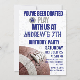 Invitation Football Anniversaire