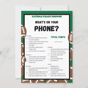 Invitation Football Baby shower Jeu, Soccer - Nom modifiable,