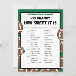 Invitation Football Baby shower Jeu, Soccer - Nom modifiable,