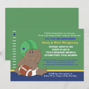 Invitation Football Baby Sports Baby shower à thème (#2)