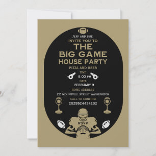 Invitation Football Big Game TV Watch Party