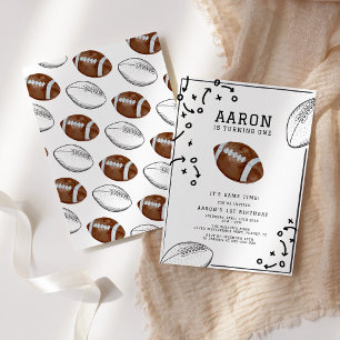 Invitation Football Boys fête d'anniversaire