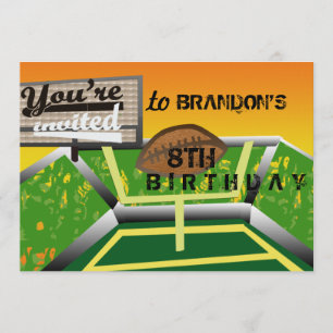 Invitation Football d'anniversaire