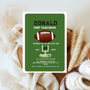 Invitation Football de première année 1er anniversaire 