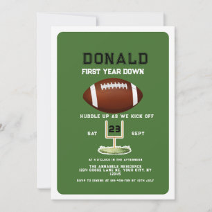 Invitation Football de première année 1er anniversaire