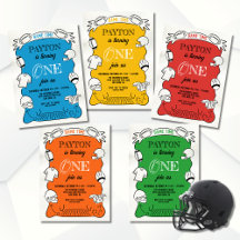 Football Jaune 1ère Main dessinée Anniversaire