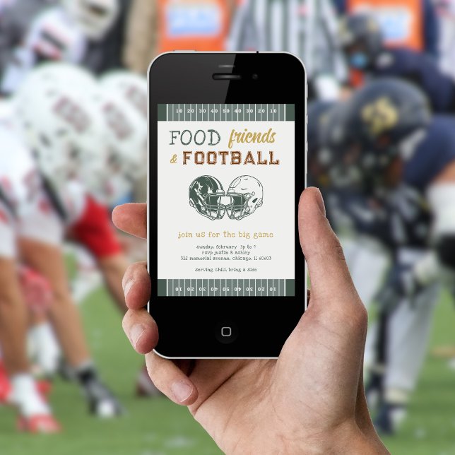 Invitation Football Jeu Night House Watch Party (Créateur téléchargé)