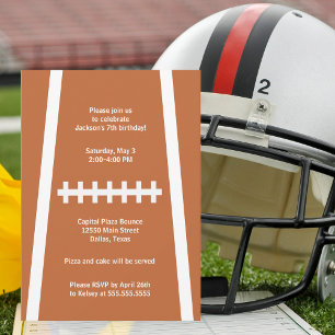 Invitation Football Joueur Ball Custom Sports Anniversaire