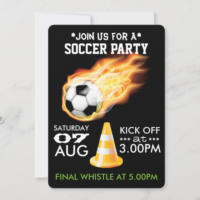 Invitation Football ou football (Devant)