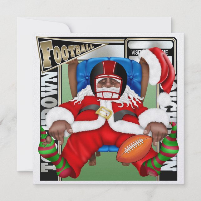 Invitation Football Père Noël - SRF (Devant)