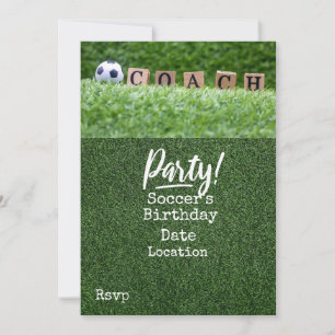 Invitation Football Sauvegarder la date pour la fête de l'ENT