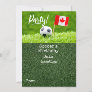 Invitation Football Sauvegarder la date pour le Canada
