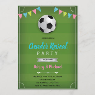 Invitation Football sexe révéler l'invitation
