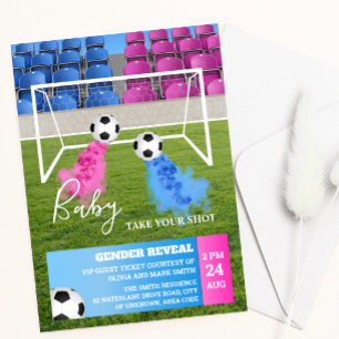 Invitation Football sexe révéler l'invitation de la fête