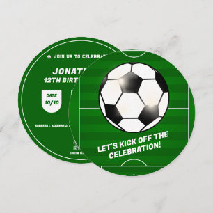 Invitation Football Thème Anniversaire Fête