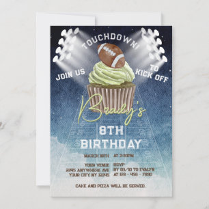 Invitation Football Touchdown Anniversaire
