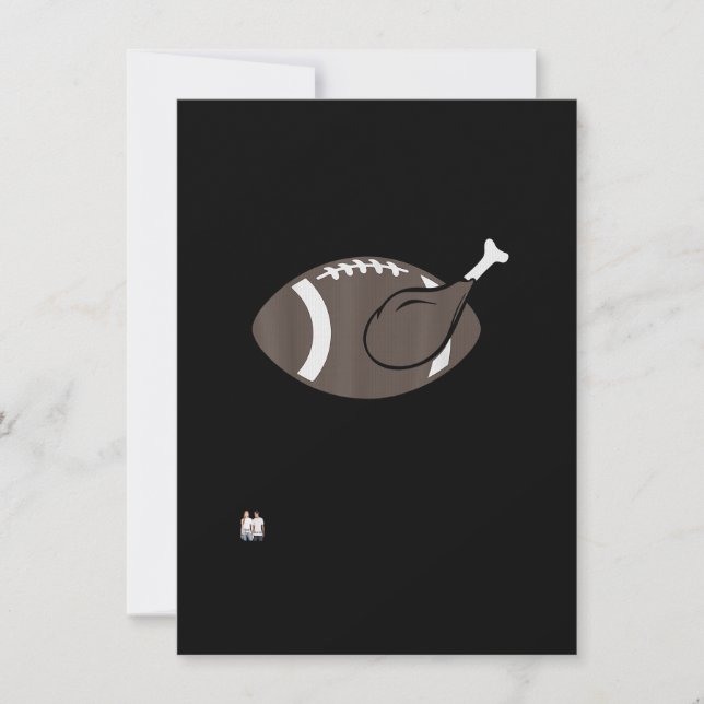 Invitation Football Turquie Thanksgiving (Devant)
