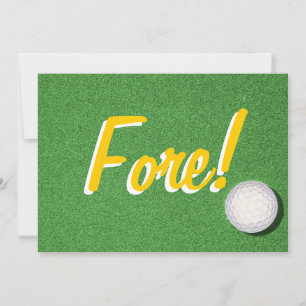 Invitation Fore - 40e anniversaire de golf