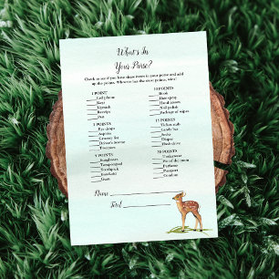 Invitation Forest Adventure What's In Your Purse Deers Jeu