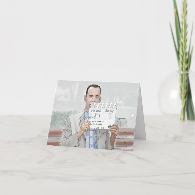 Invitation Forest Gump card (Devant)