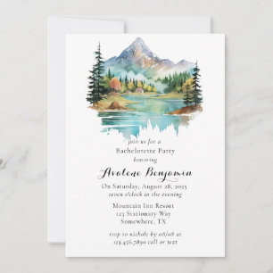 Invitation Forest Lakeside Mountain Bachelorte