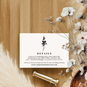 Invitation Forest Pine Indie Russe Détails simples