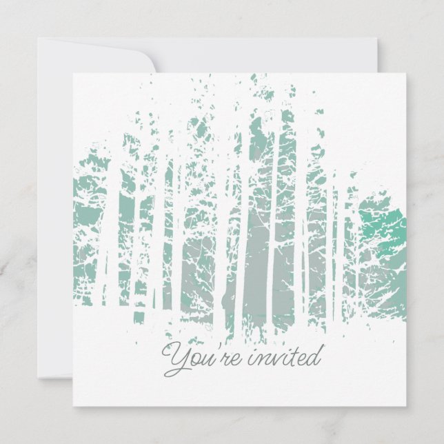 Invitation Forest Wilderness Outdoor Park Anniversaire (Dos)