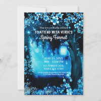 Forêt bleue enchantée de bois de fantaisie Promena