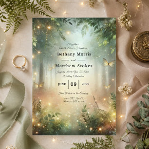 Invitation Forêt Mystique Prairie Magique