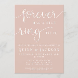 Invitation Forever A Une Belle Bague À Elle Fiançailles Invit