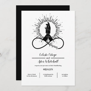 Invitation Forever Bound Hands Wiccan Union Handfasting