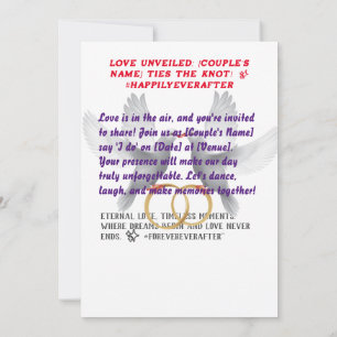 Invitation Forever Unveiled : Le Mariage Bliss de [Nom du cou