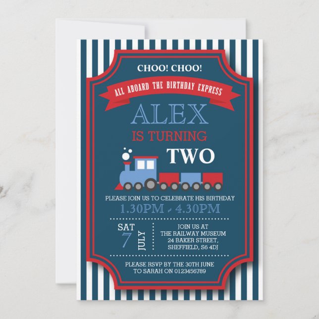 Invitation Formation sur l'invitation de fête d'anniversaire  (Devant)