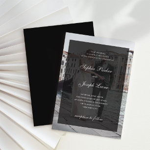 Invitation Formel Classique et Superposition Sombre Photo M