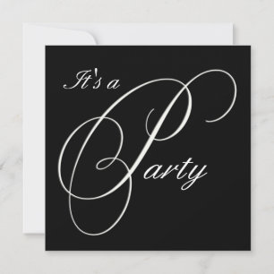 Invitation Formelle Black Fancy