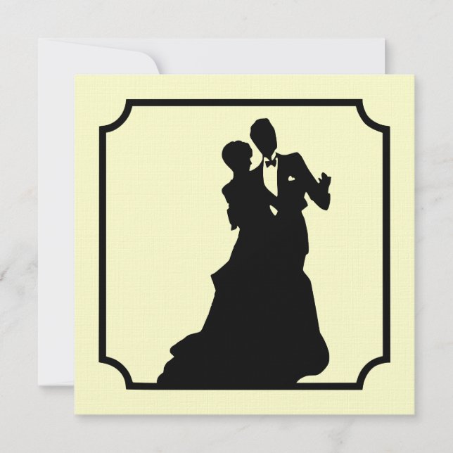 Invitation formelle de partie de carré de cravate (Devant)