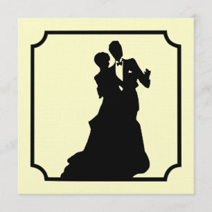 Invitation formelle de partie de carré de cravate