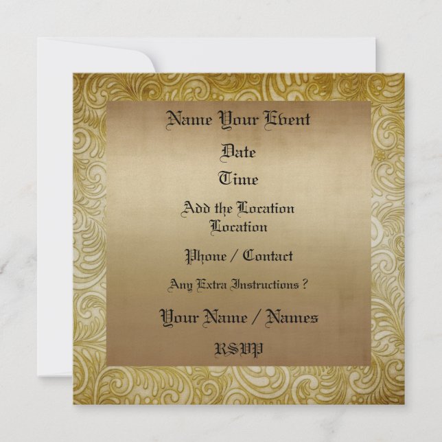 Invitation formelle - SRF (Devant)