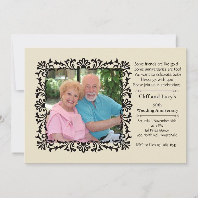 Invitation Formelle vintage (Devant)