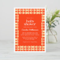 Formes Abstraites en gras Baby shower moderne