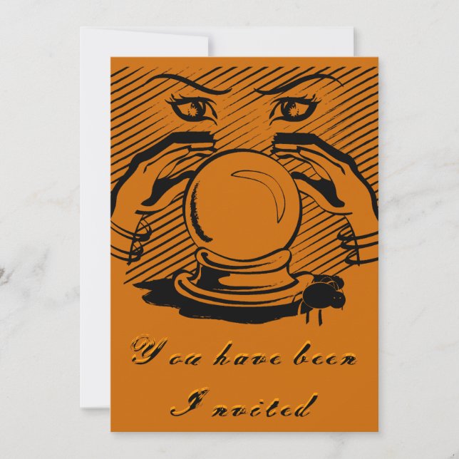 Invitation Fortune d'Halloween (Devant)