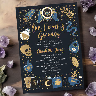 Invitation Fortune Teller Future Witchy Baby shower