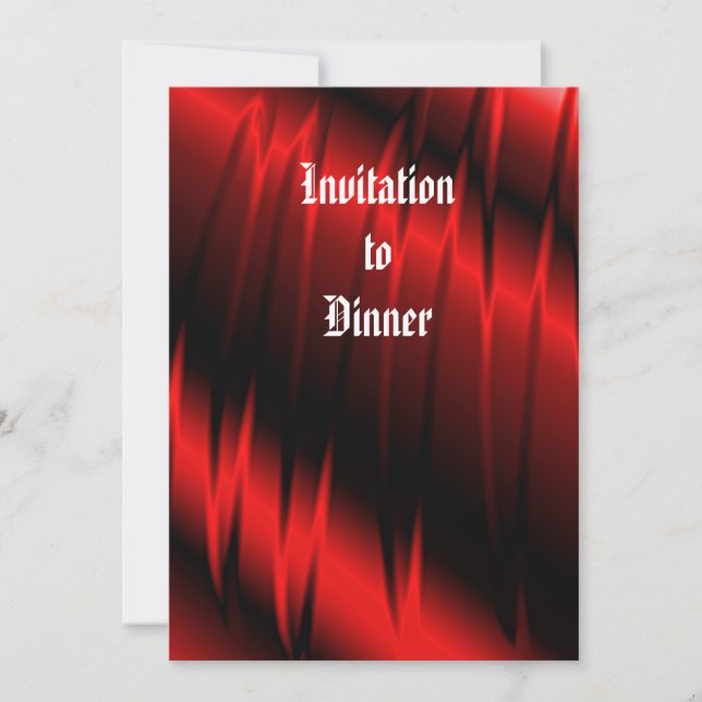 Invitation Foule rouge (Devant)