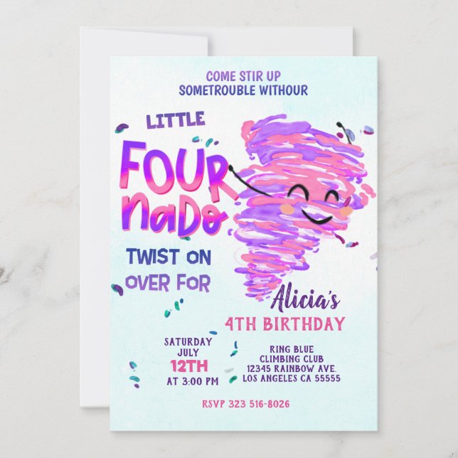 Invitation Four-nado (Devant)