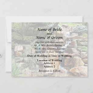 Invitation Fournitures de mariage Jardin japonais en automne