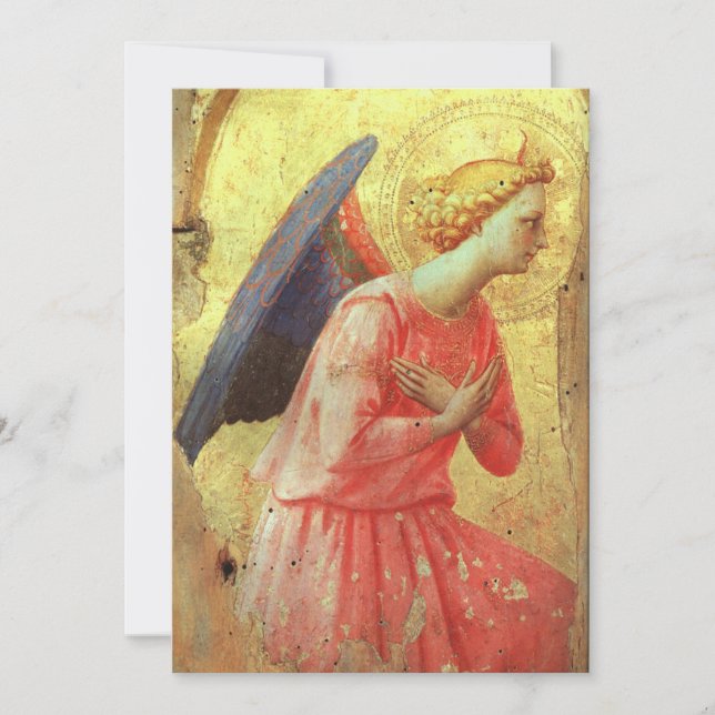 Invitation Fra Angelico - Adorant Angel, Regard droit (Devant)